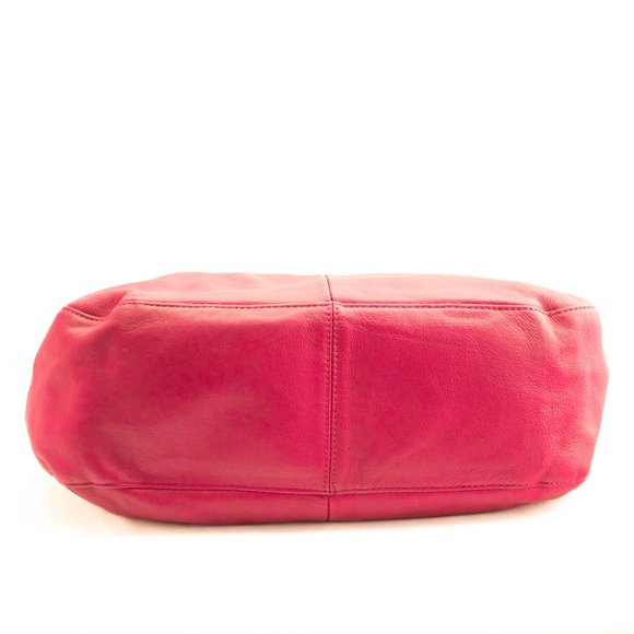 GAP HOT PINK LEATHER TOTE BAG - Picture 4 of 8